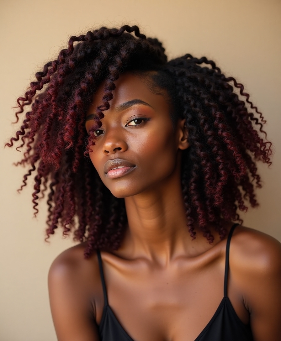 wool and natural hair blending