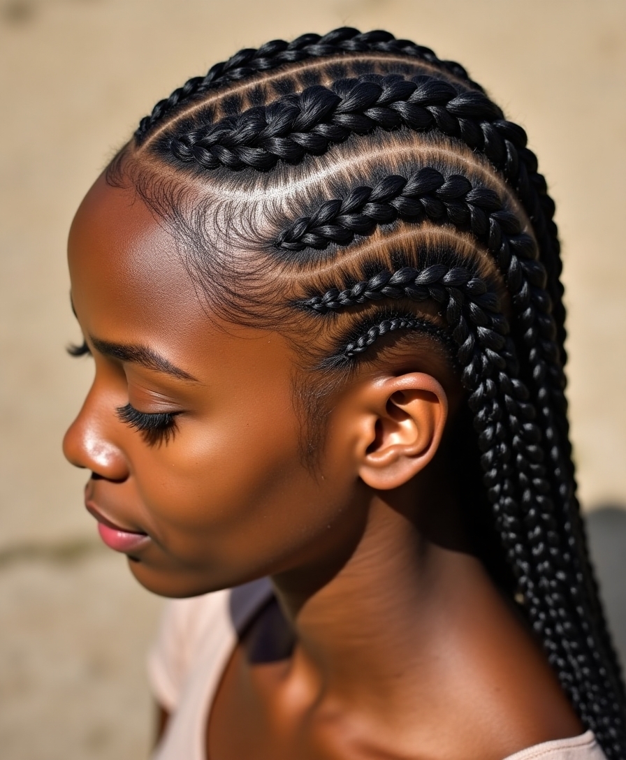 zigzag cornrows effortlessly stylish