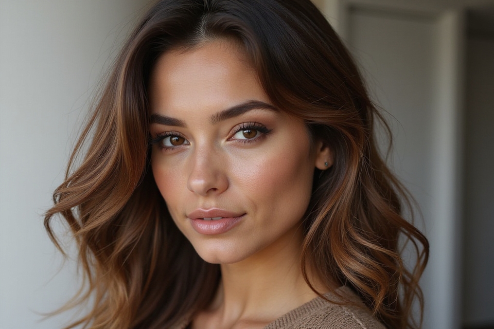 caramel highlights for depth