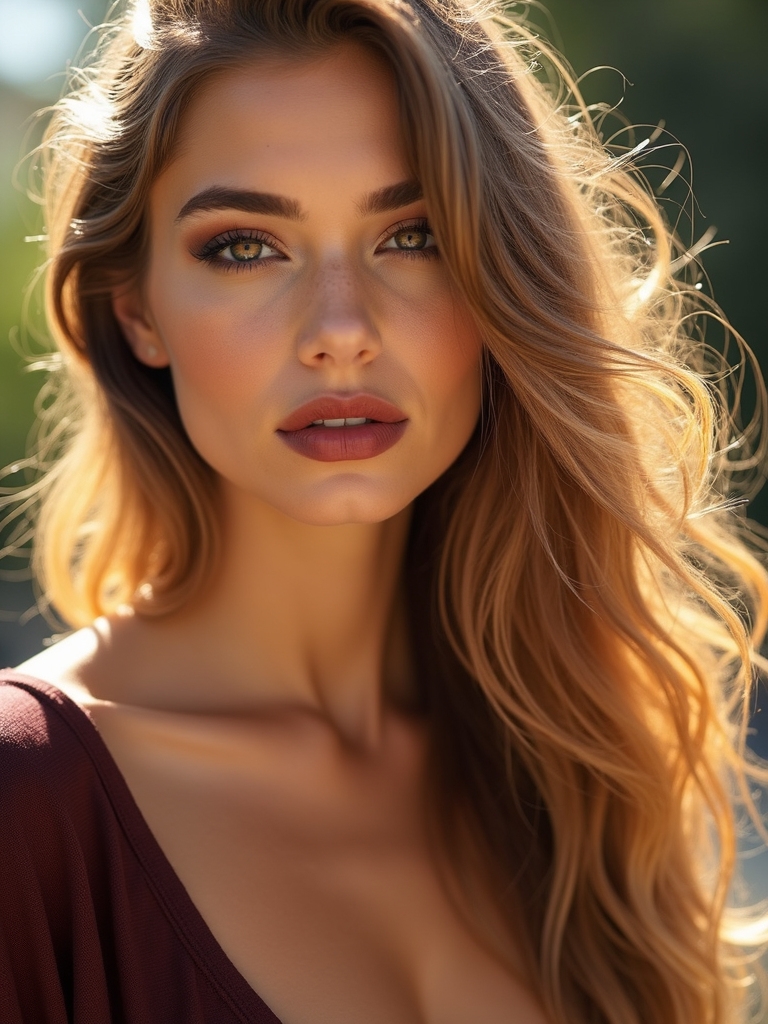 Accessorizing light honey brown