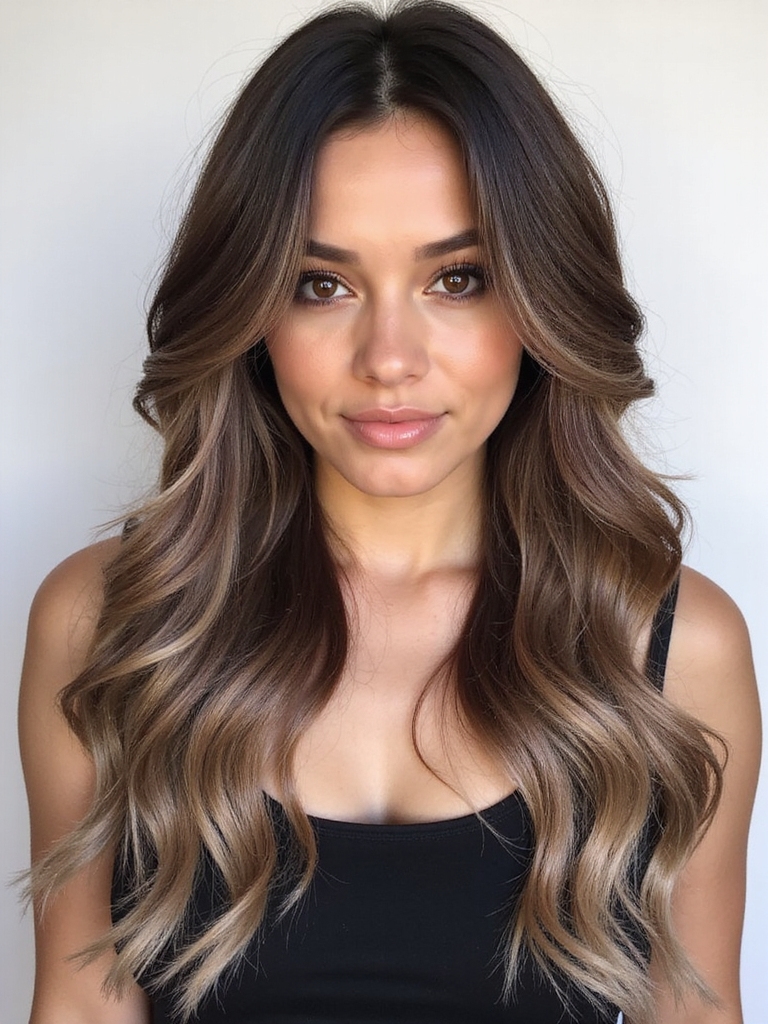 Ash blonde highlights chocolate