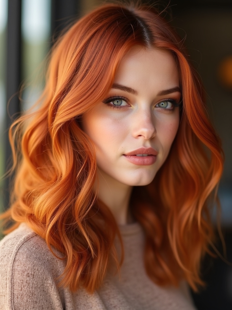 autumn inspired warm hair color