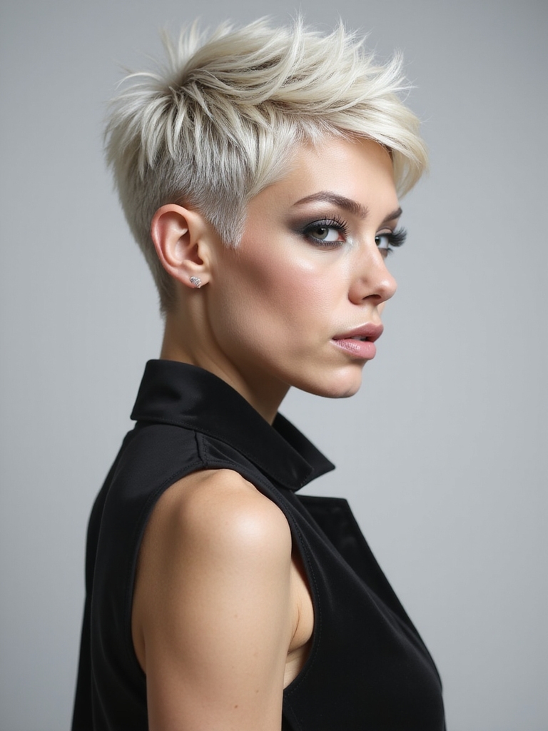 Blonde pixie