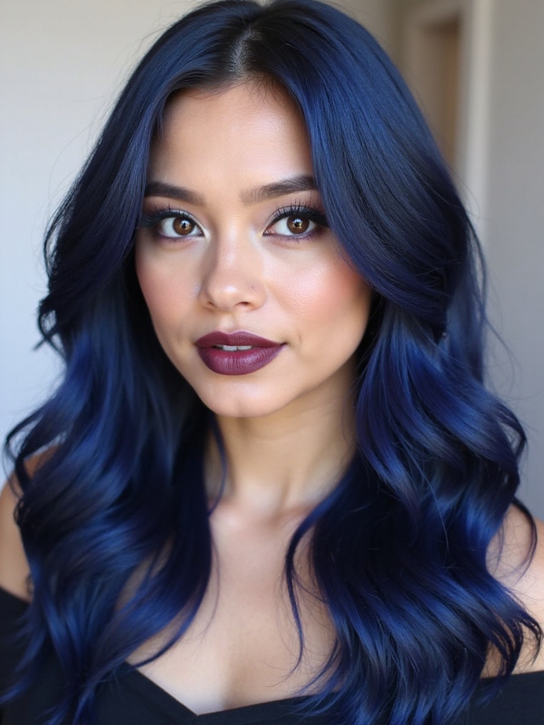 bold dark blue transformation