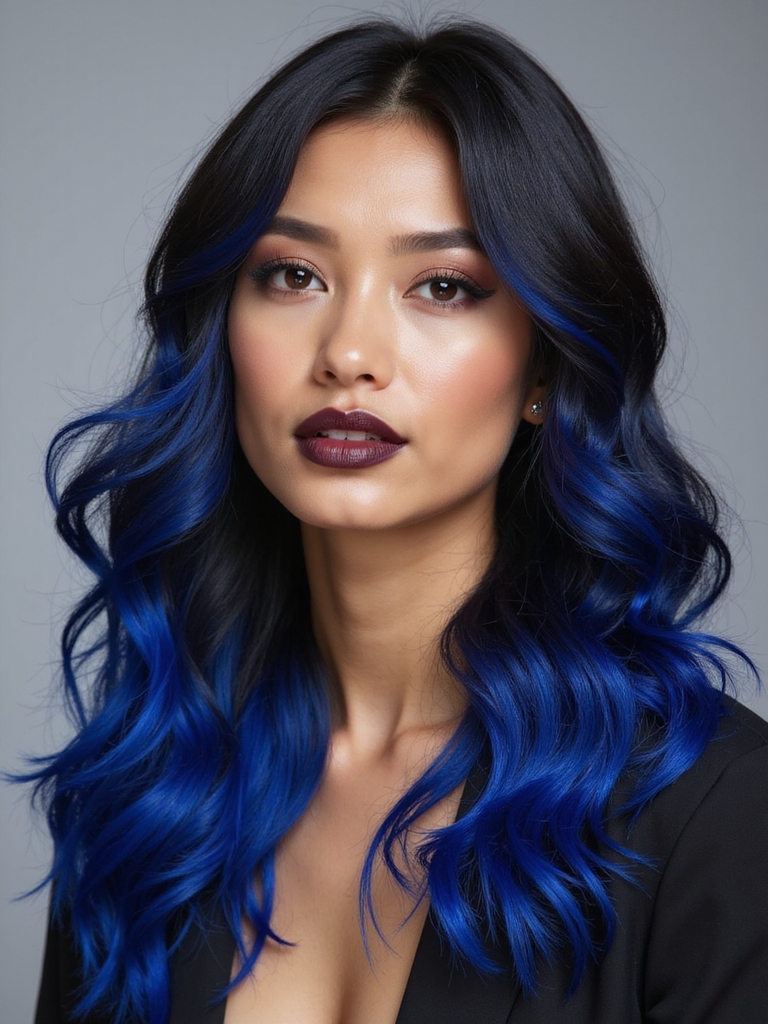 bold partial dark blue slices
