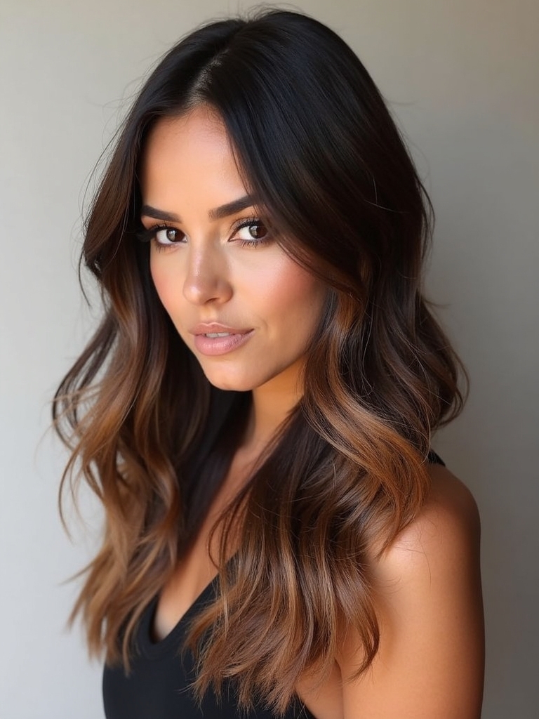 Brown balayage hair types