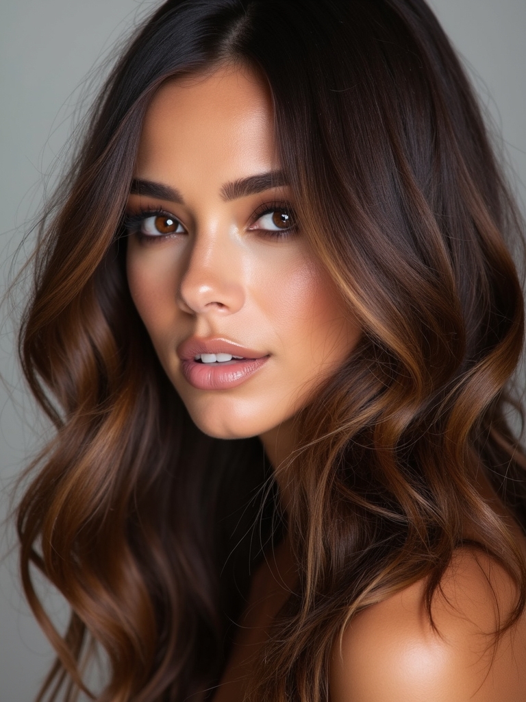 brunette highlights celebrate individuality