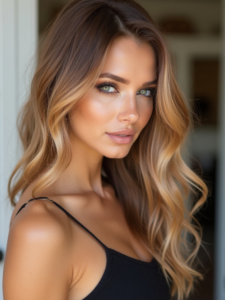 caramel copper hair transformation