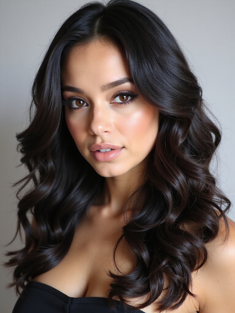 celebrity lowlights hairstyle inspiration
