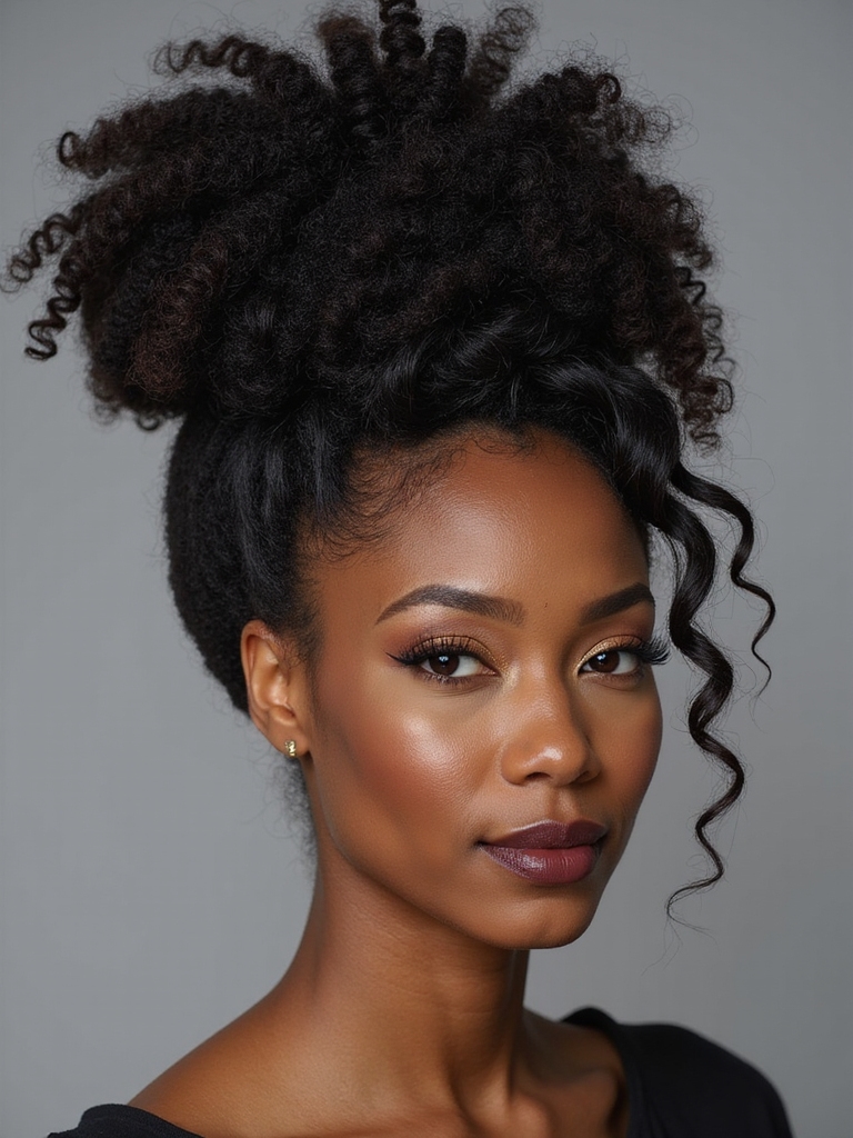 High puff updo