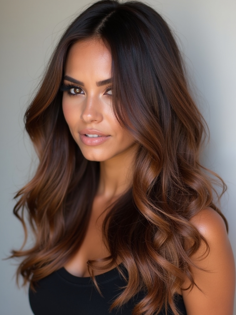 Copper highlights chocolate