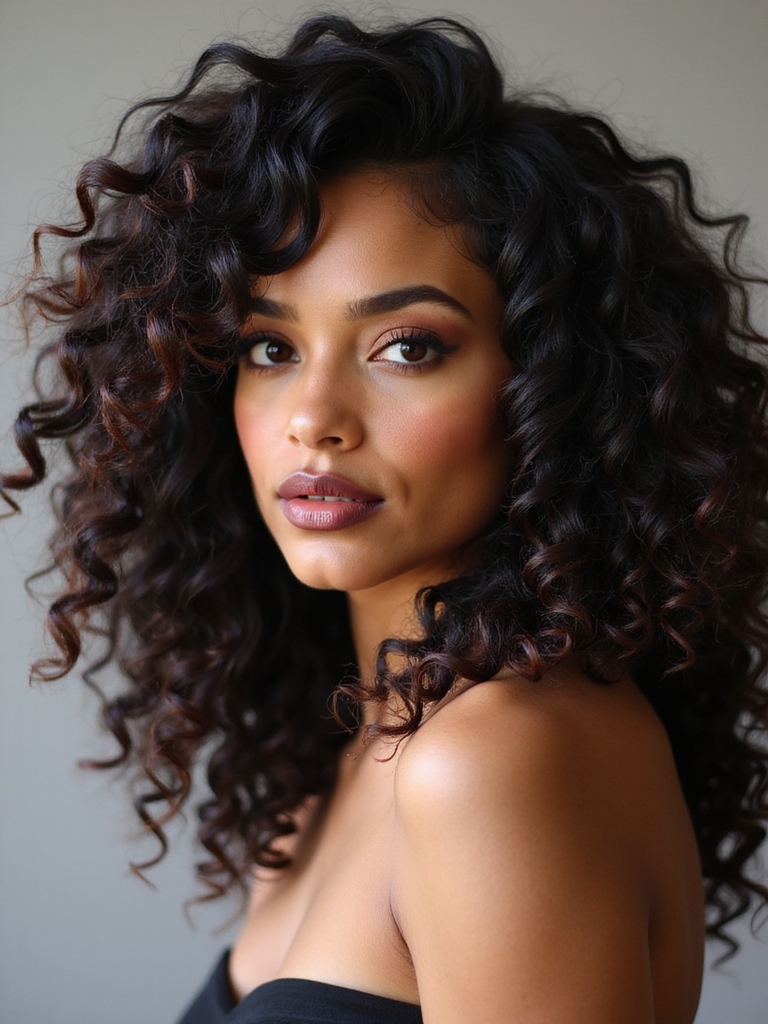 curly hair transformation magic