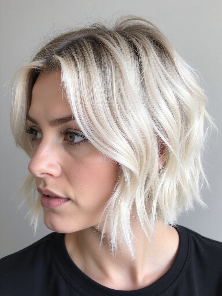 Texture and volume short blonde