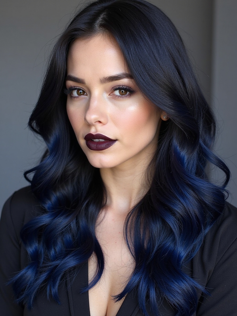 elegant black sapphire hues