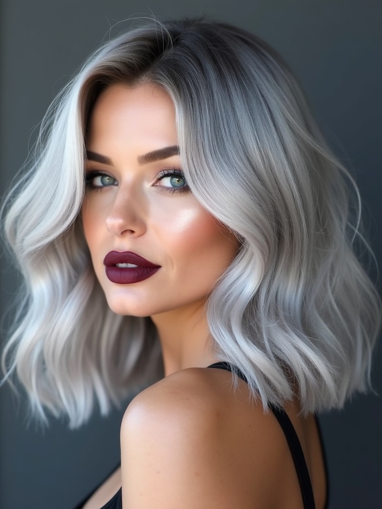 Feathered gray layers