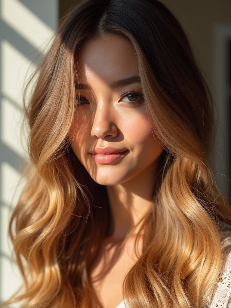 Styling light honey brown