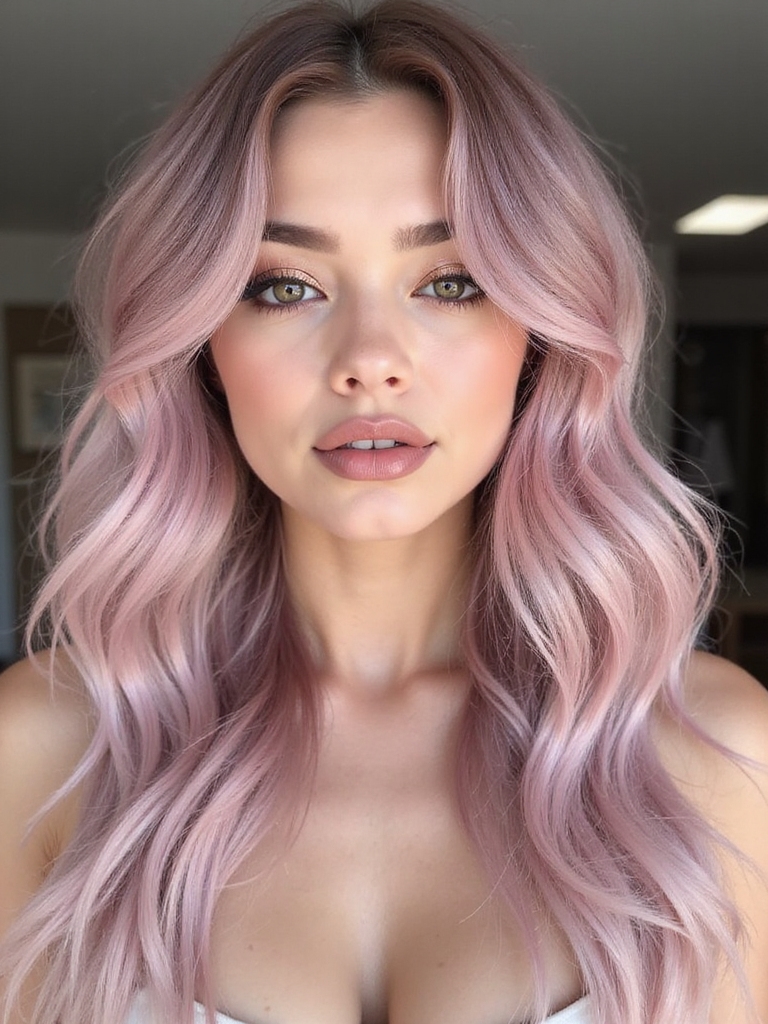 enchanting rose quartz hair