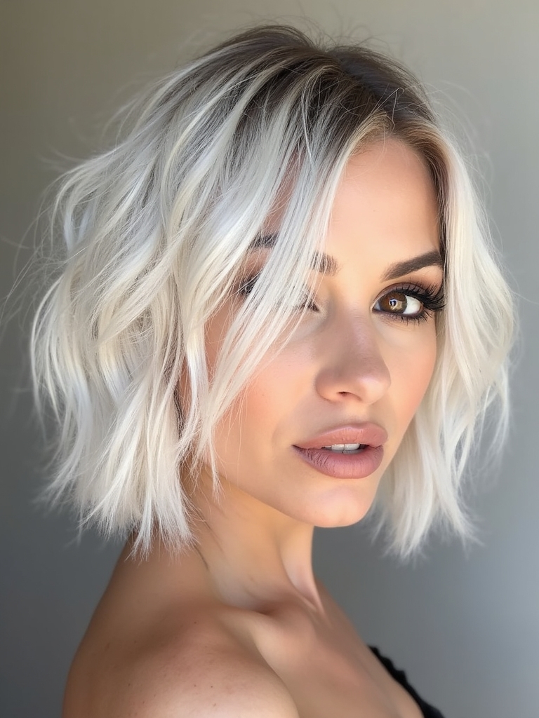 Experimenting short blonde lengths