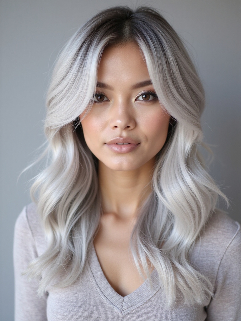 frosted ash blonde transformation