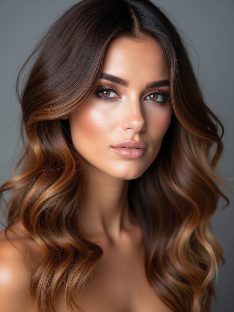 highlights enhance layered hair