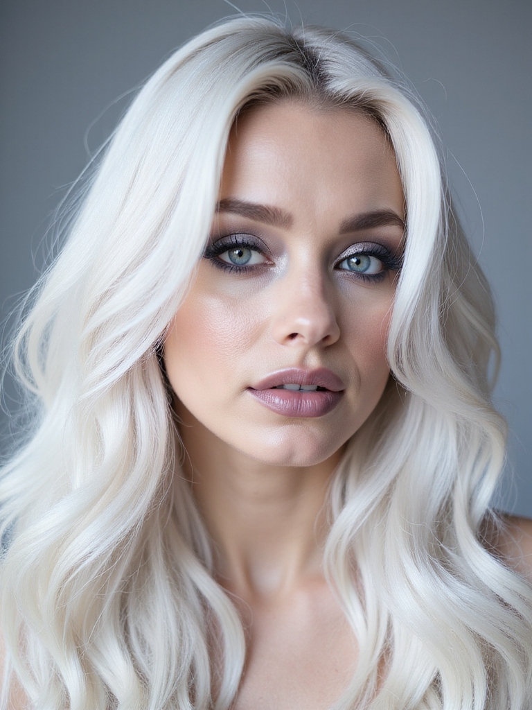 Icy blonde hairstyles