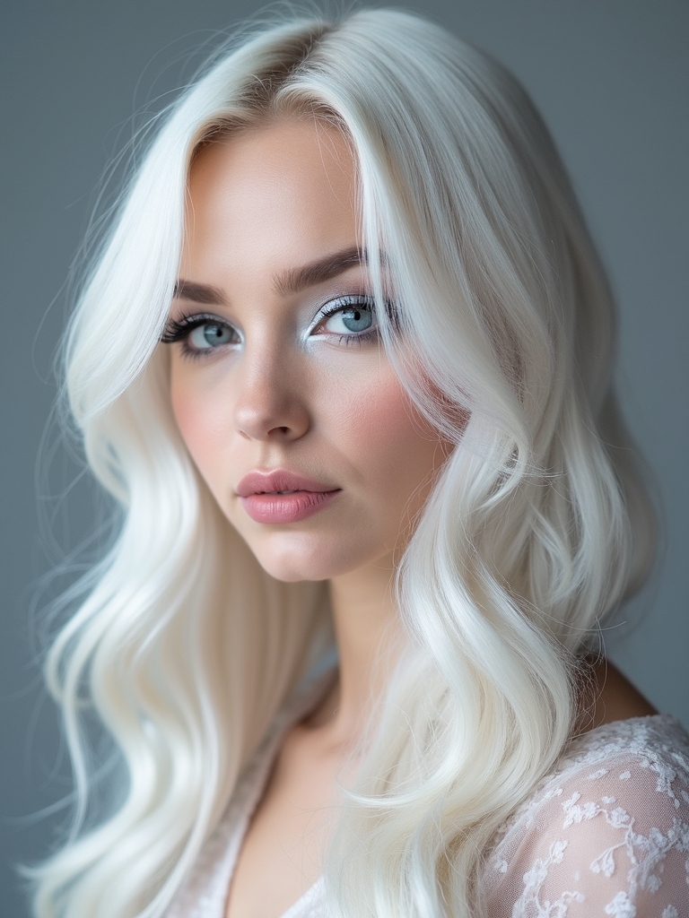 Icy blonde skin tone