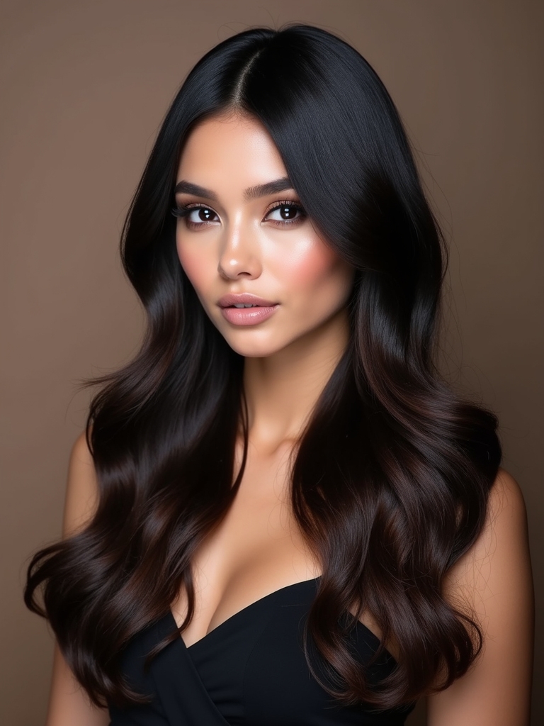 lowlights enhance black hair