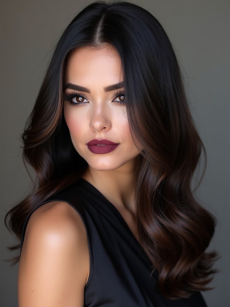 lowlights enhance black hair