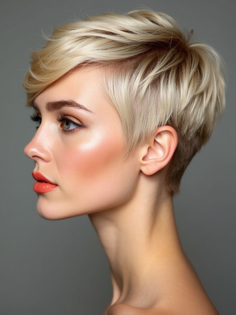 Healthy short blonde