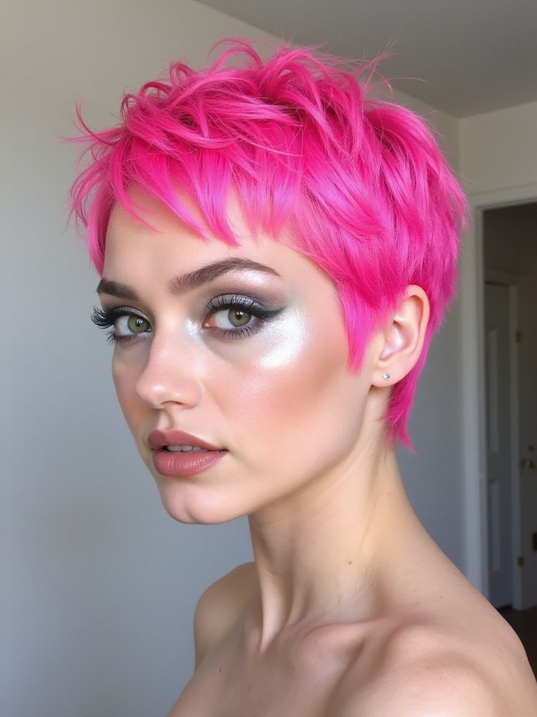 maintain vibrant pink pixie