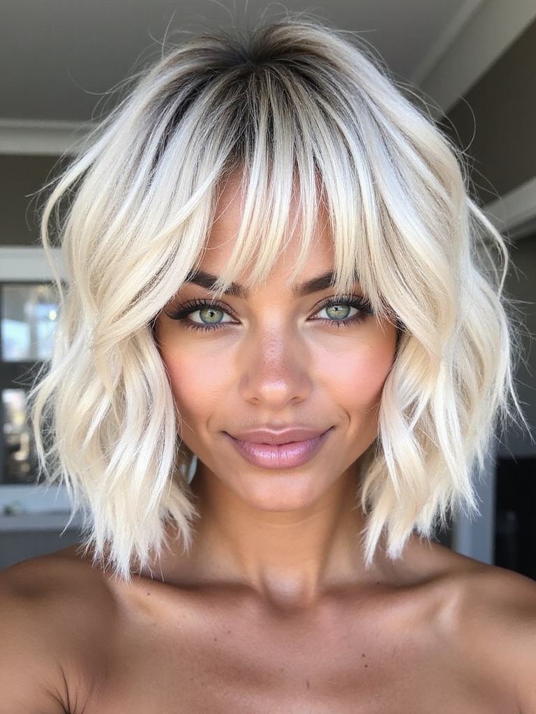 Blonde shag