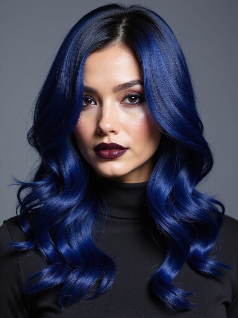 mysterious vibrant hair color