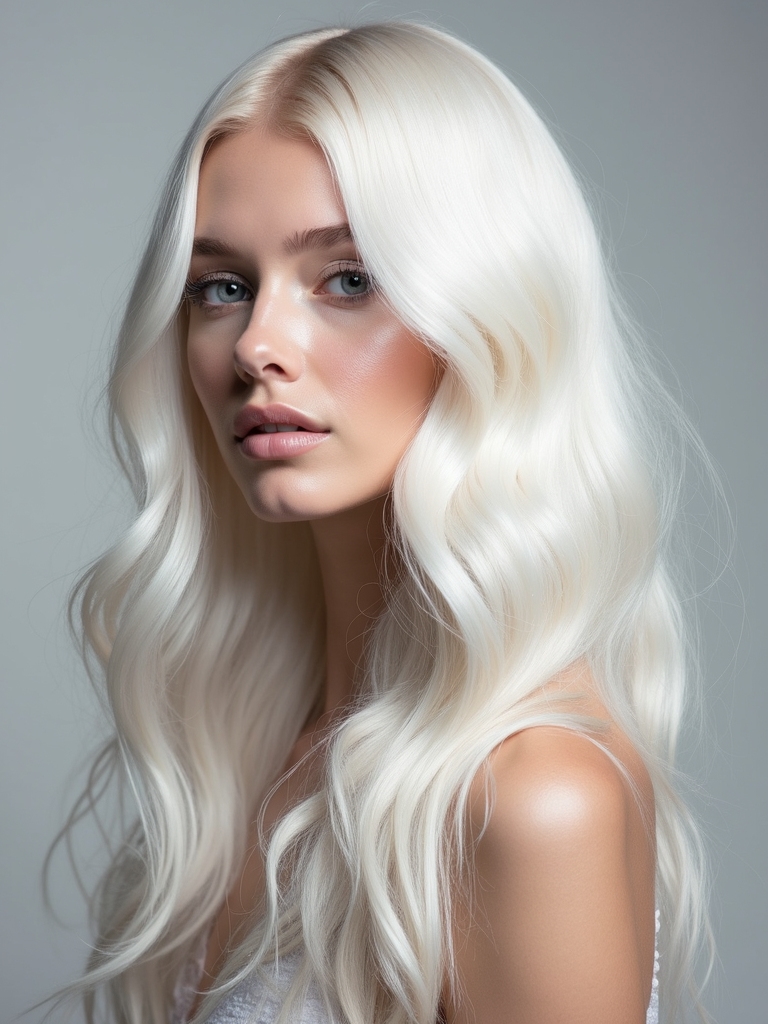 Protecting hair icy blonde
