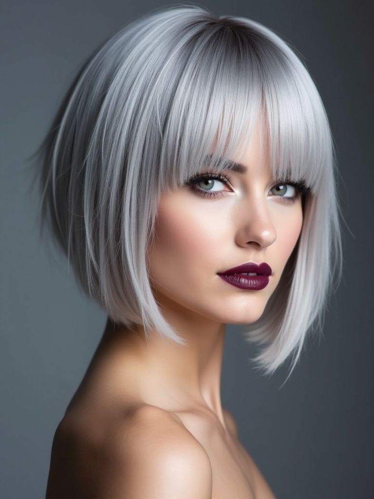 Gray fringe