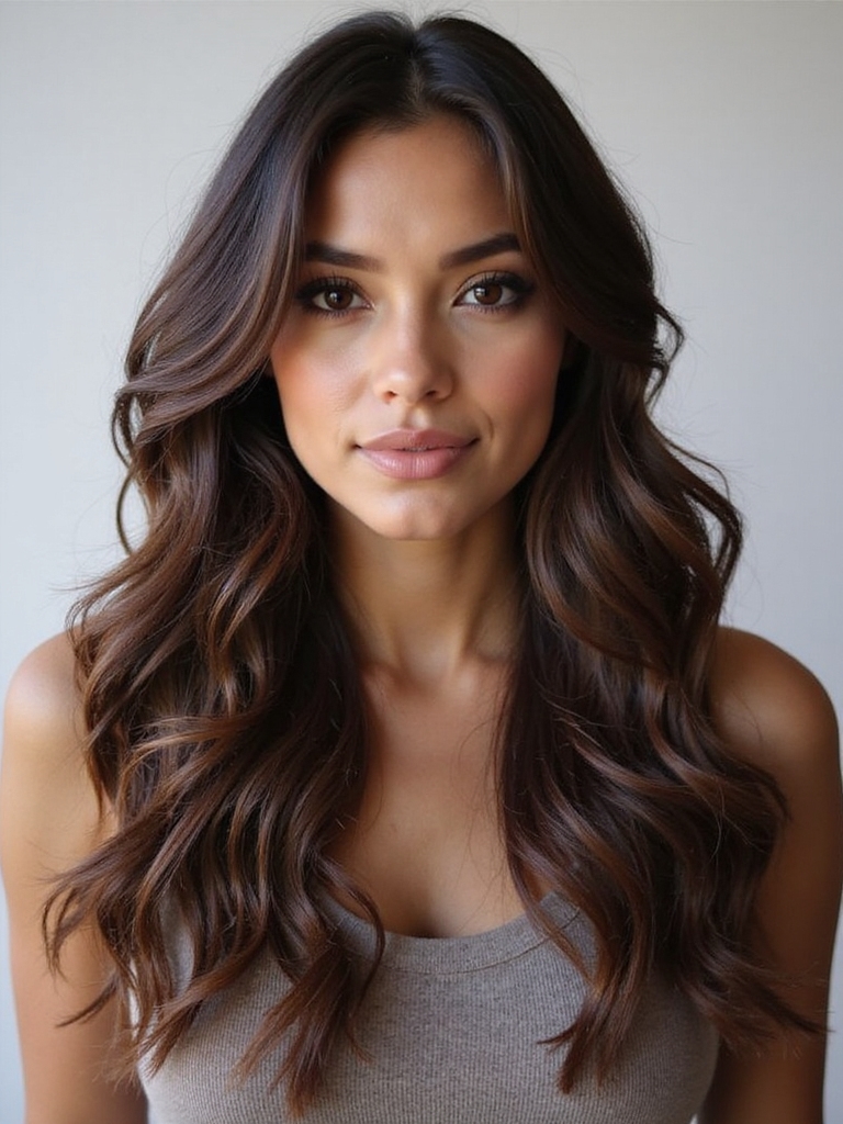 rich ash brown balayage