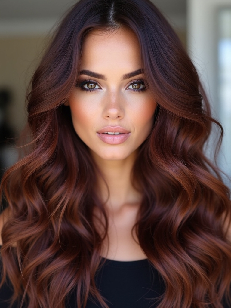 rich mahogany hair hues