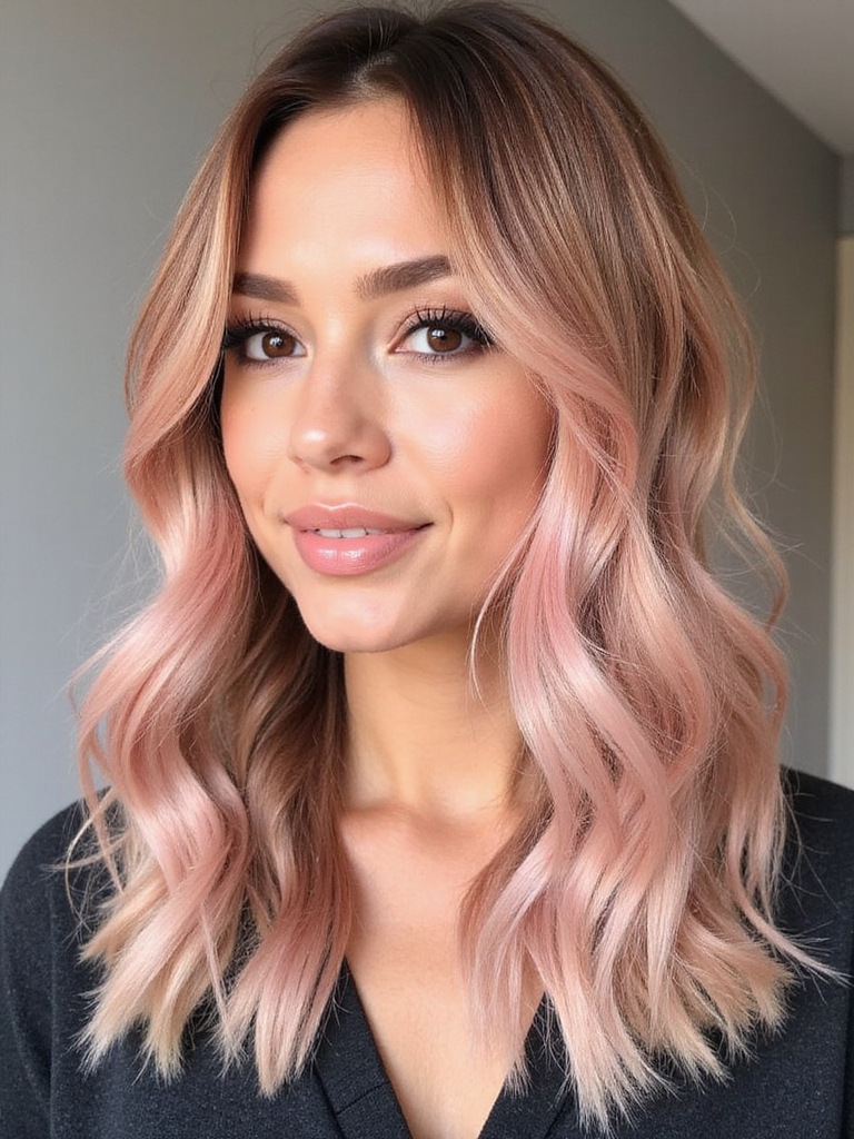 rose gold hair transformation