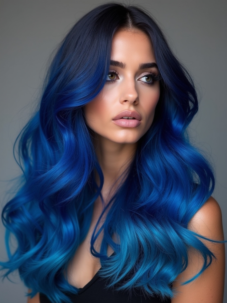 sapphire and dark blue elegance