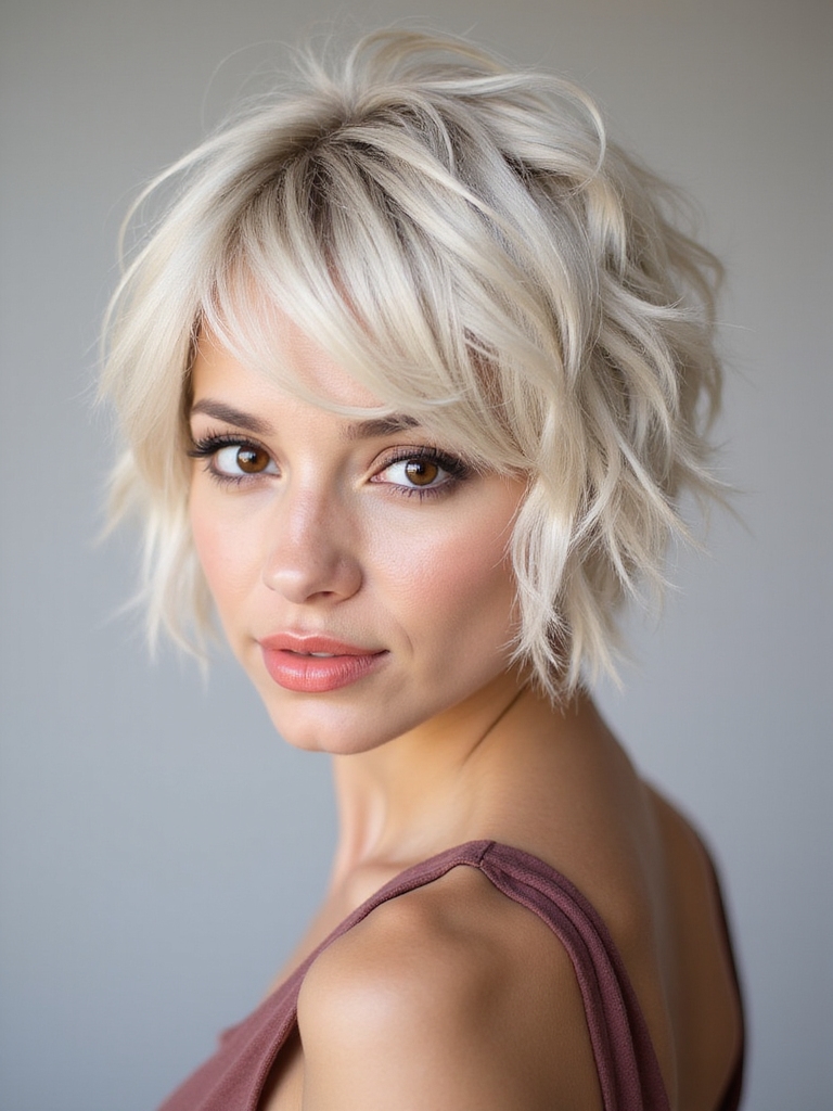 Styling short blonde occasions