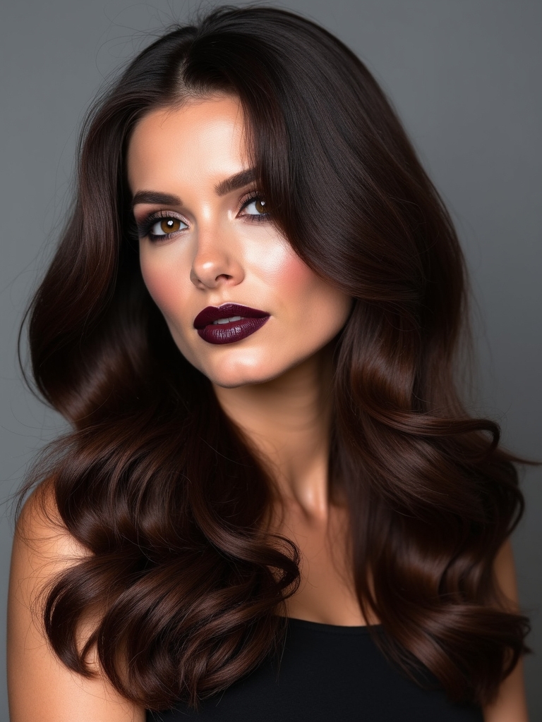 silky dark chocolate hues