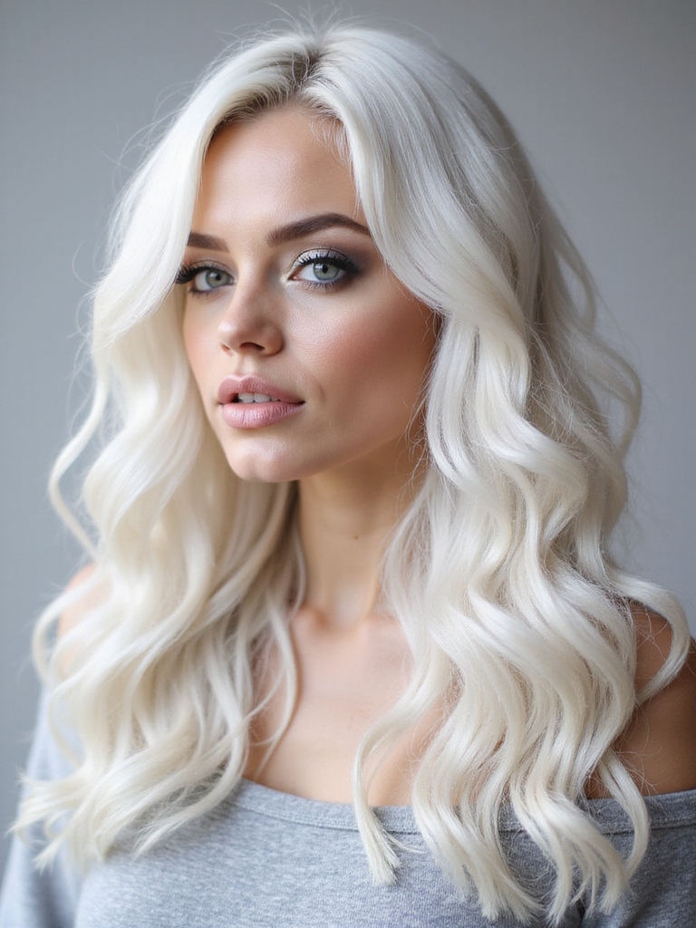 Styling icy blonde