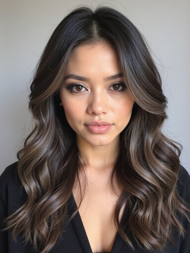 smokey brown hair transformation