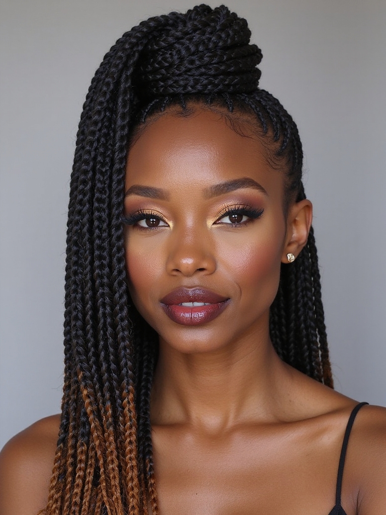 Protecting hair with braids