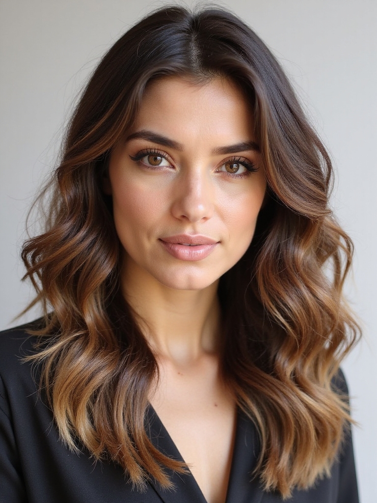 subtle honey tones enhance beauty