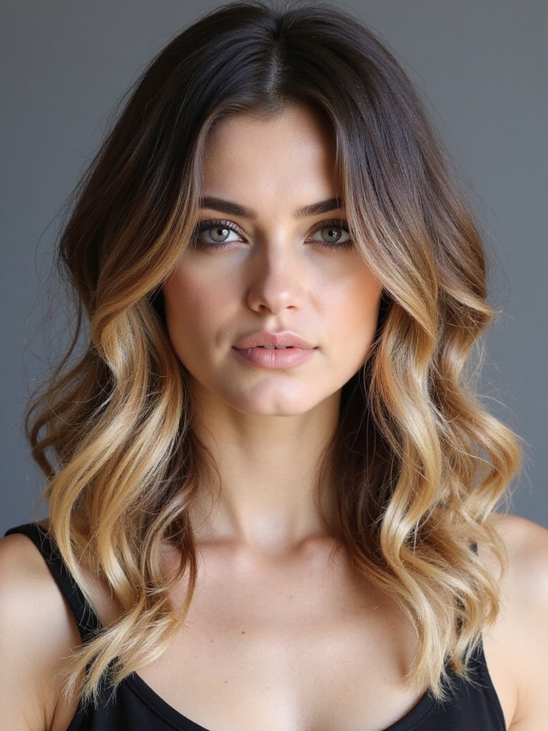 sunlit balayage with chocolate