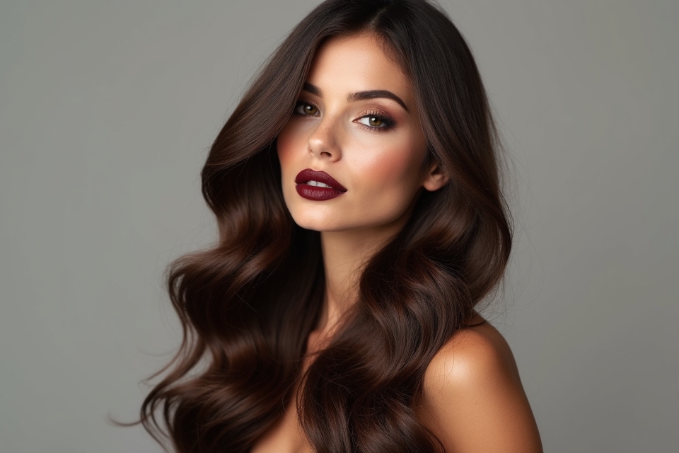 timeless chic brunette hair