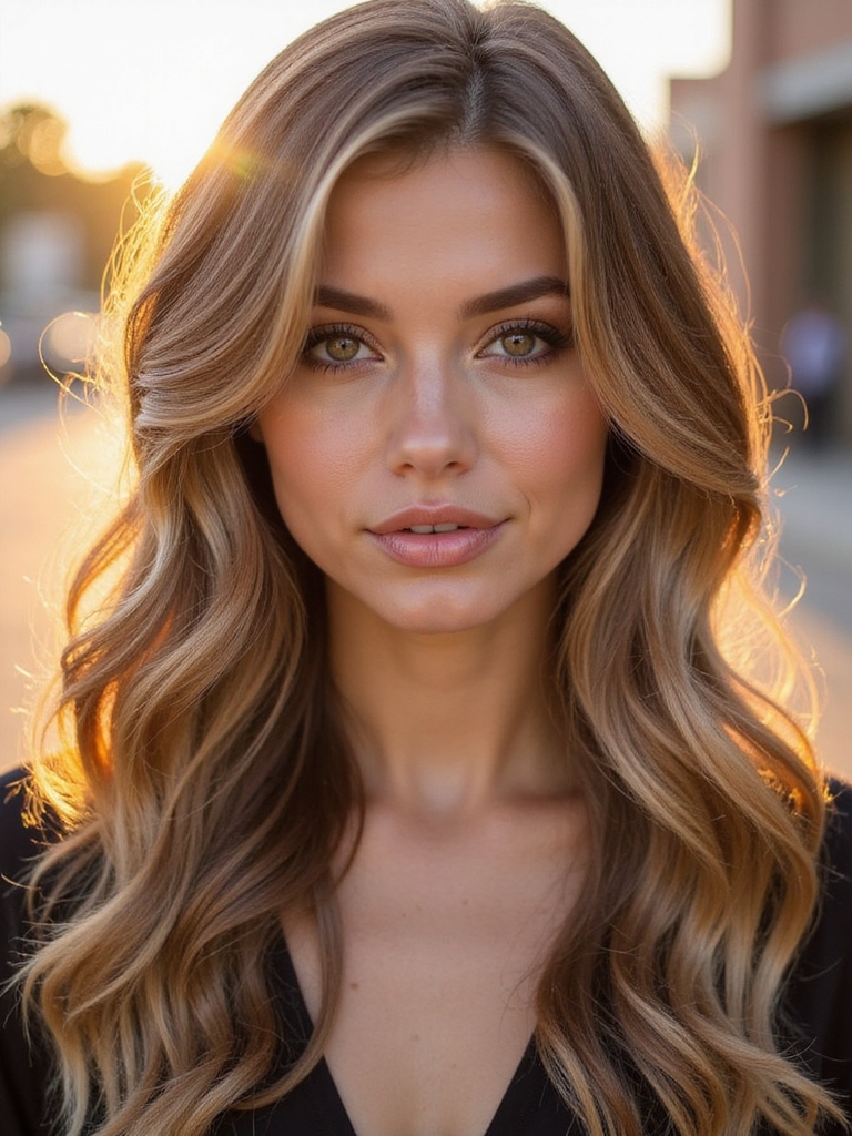 Transition to light honey brown