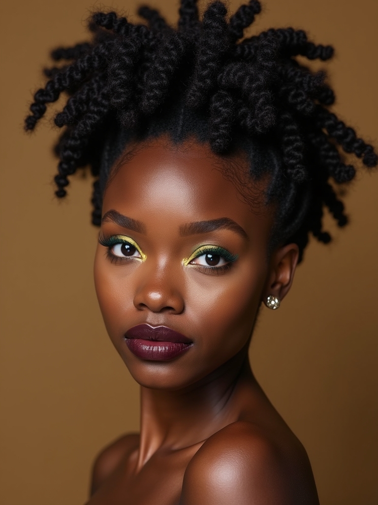 Bantu knots updo