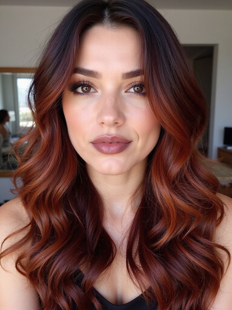 vibrant hair color statement