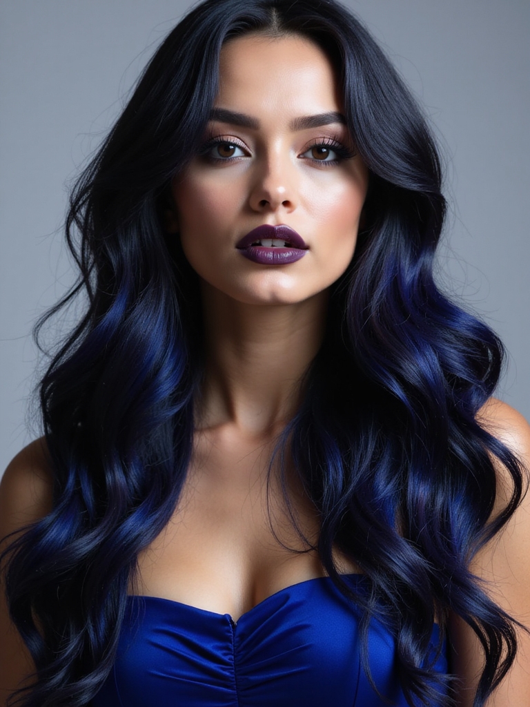 vibrant hidden hair accents